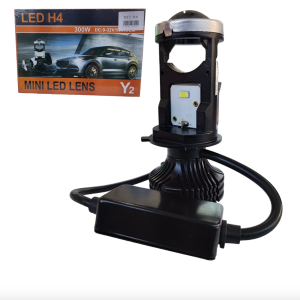 Focos LED para faros delanteros H4 mini lente LED Y2