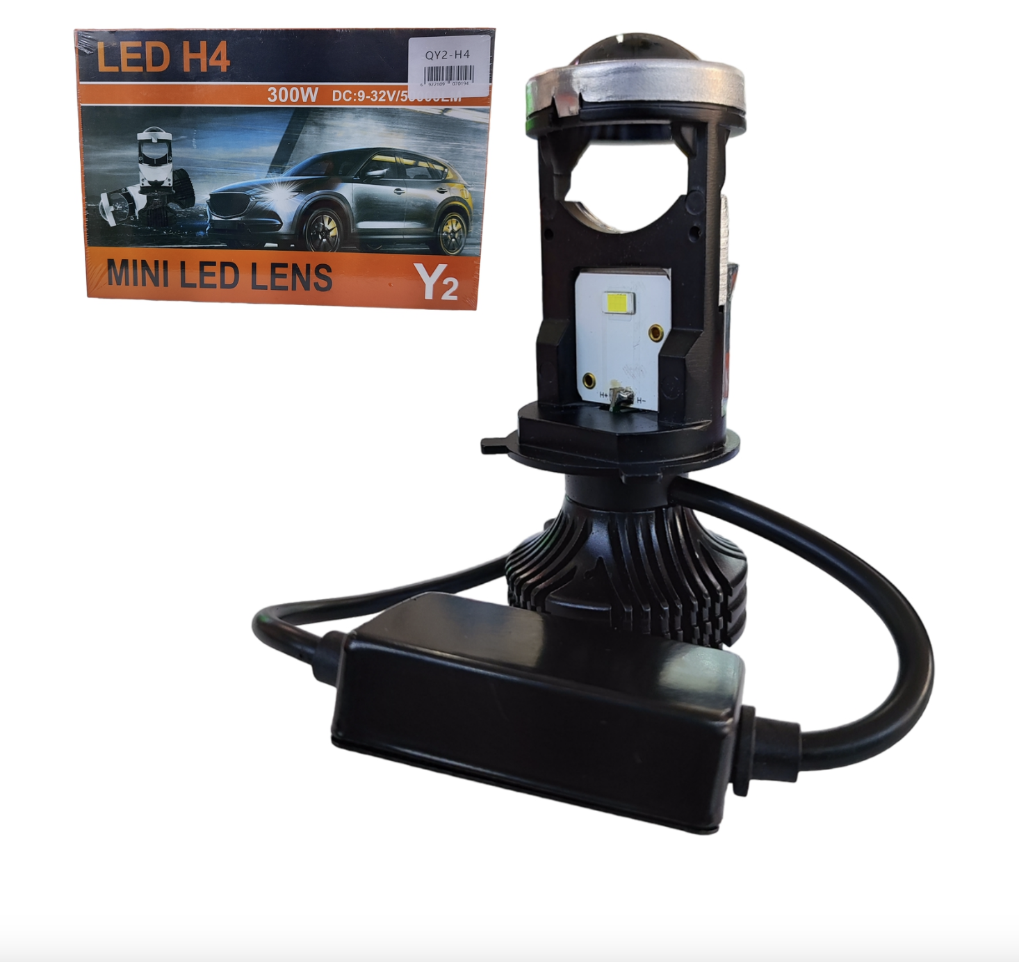 Focos LED para faros delanteros H4 mini lente LED Y2