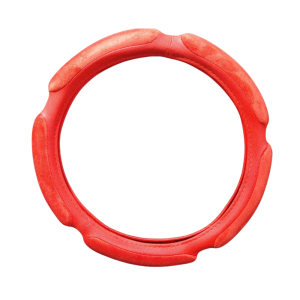 Cubre volante rojo acolchado