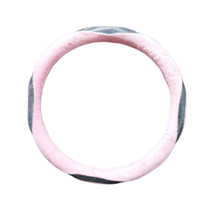 Cubre volante rosado acolchado