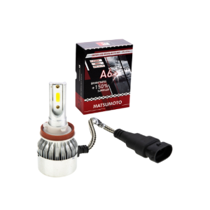 KIT Ampolletas Led H11 / H8 / H9 7600Lm A6+