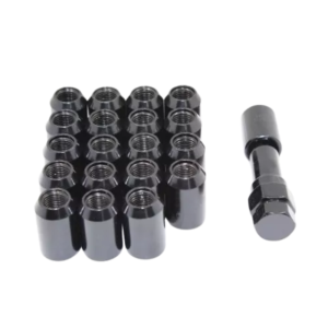 TUERCA DE SEGURIDAD NEGRO 1.25 SET 16 + LLAVE