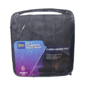 CUBRE ASIENTO NEGRO CUERO PVC
