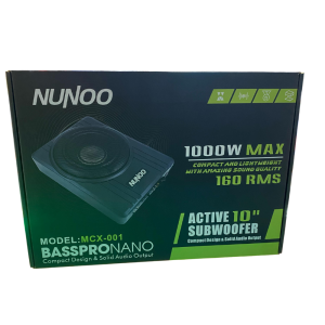 Subwoofer activo plano marca Nunoo modelo Basspro Nano MCX-001