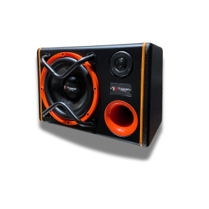 Subwoofer Amplificado Raistar Racing 10" 2000W - Negro/Naranja